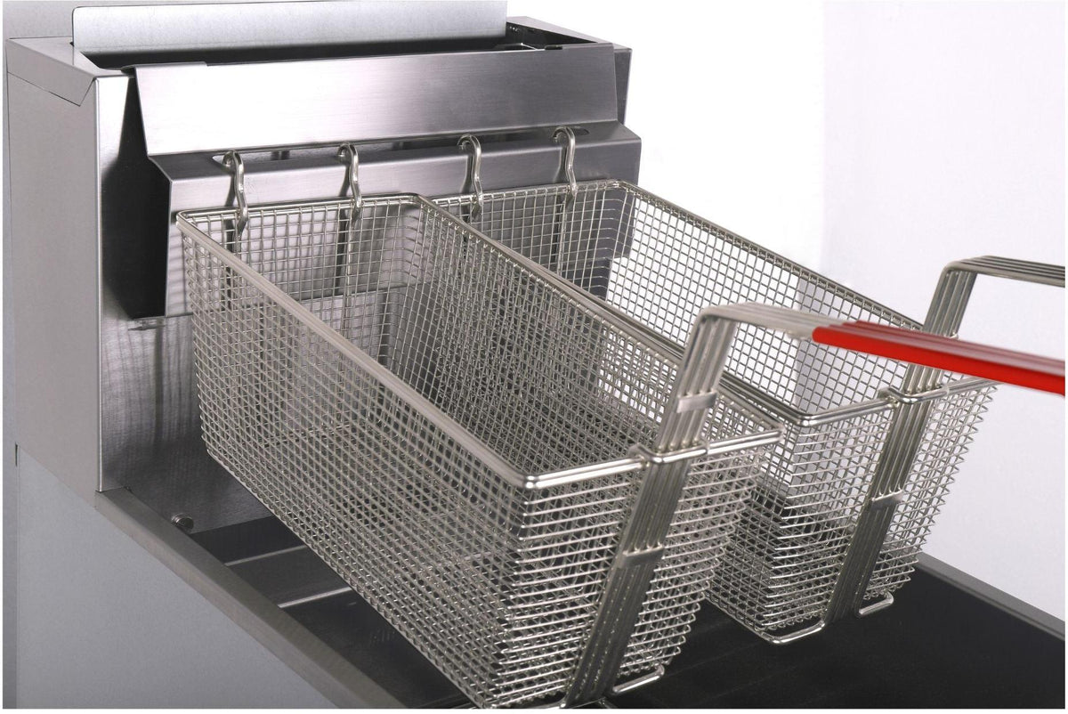 Noriota - 45-50 lbs 4-Tube Commercial Liquid Propane Floor Fryer - NFF4L - ETA MID AUGUST