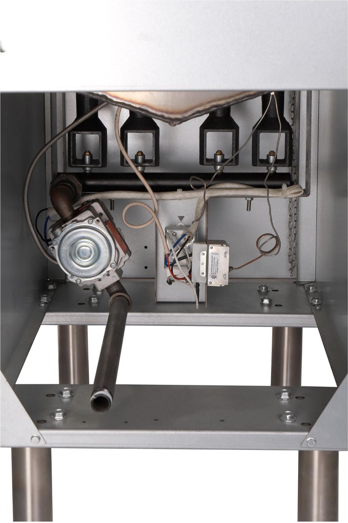 Noriota - 45-50 lbs 4-Tube Commercial Liquid Propane Floor Fryer - NFF4L - ETA MID AUGUST