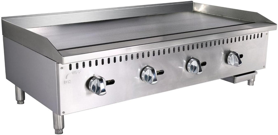 Noriota - 48" Commercial Gas Griddle with Manual Controls - NMG48 - ETA MID AUGUST