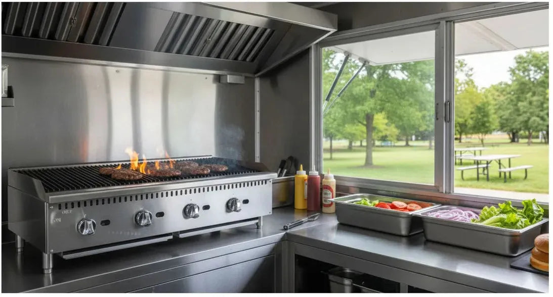 Noriota - 48" Convertible Gas Commercial Radiant Charbroiler - NCB48 - ETA MID AUGUST