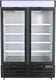 Noriota - 48 Cu Ft Black 2 Glass Doors Merchandiser Refrigerator - NMR48B