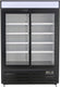 Noriota - 48 Cu Ft Black 2 Sliding Doors Merchandiser Refrigerator - NMR48SB