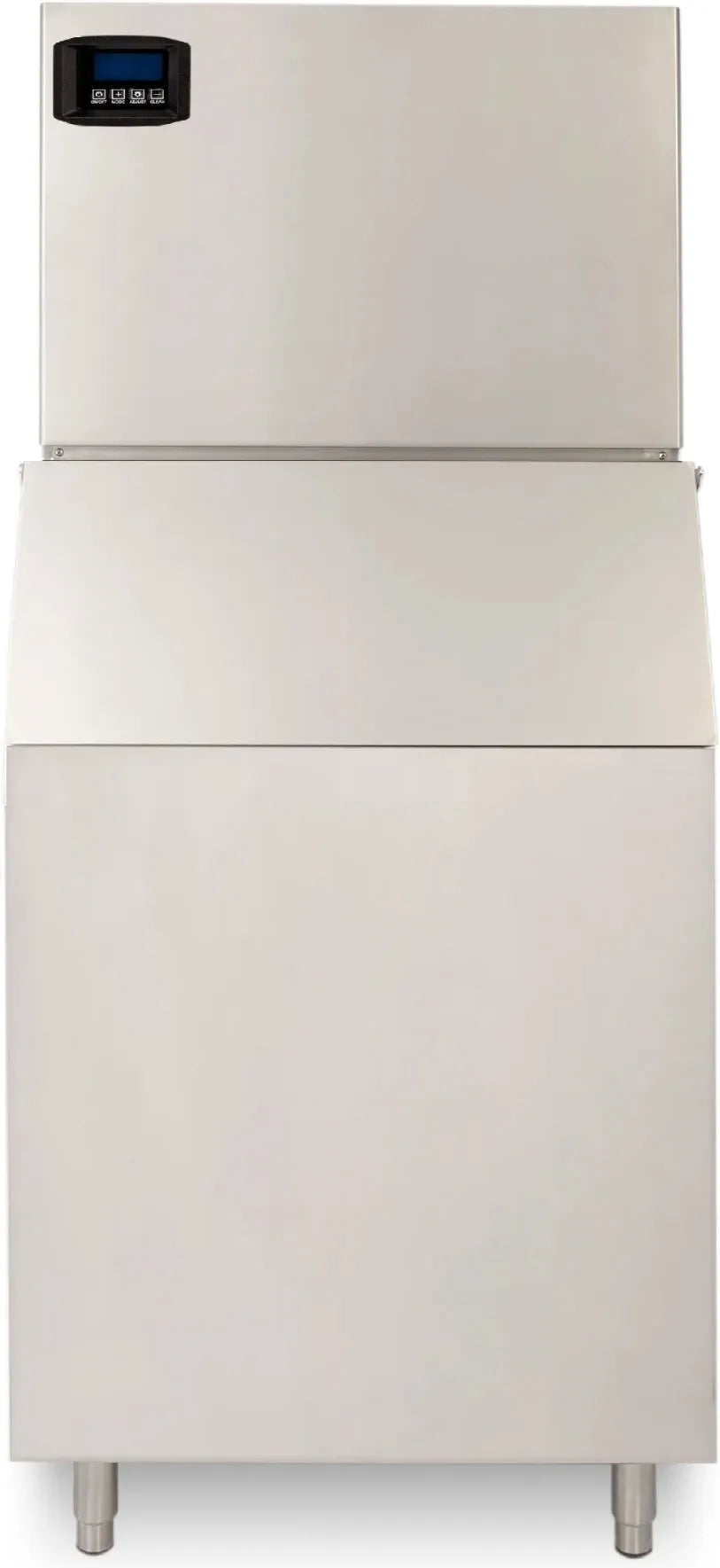 Noriota - 500 lbs Full Cube Ice Machine with 30" Wide Ice Storage Bin - NI500FB470