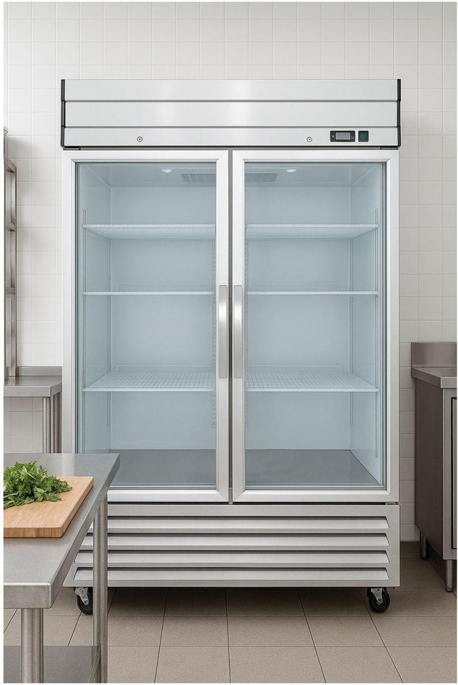 Noriota - 54" 2 Glass Doors Commercial Reach-In Refrigerator - NR49G