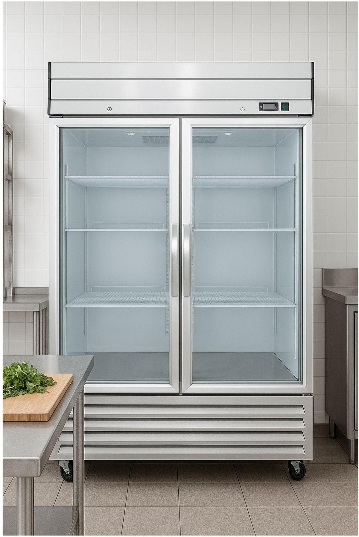 Noriota - 54" 2 Glass Doors Commercial Reach-In Refrigerator - NR49G