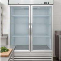 Noriota - 54" 2 Glass Doors Commercial Reach-In Refrigerator - NR49G