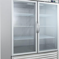 Noriota - 54" 2 Glass Doors Commercial Reach-In Refrigerator - NR49G
