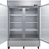 Noriota - 54" 2 Glass Doors Commercial Reach-In Refrigerator - NR49G