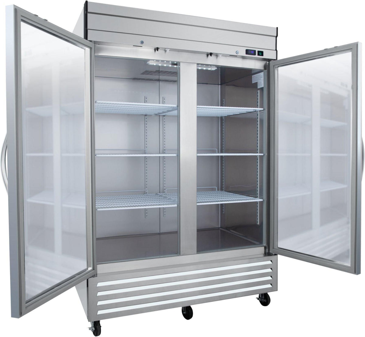 Noriota - 54" 2 Glass Doors Commercial Reach-In Refrigerator - NR49G