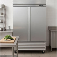 Noriota - 54" 2 Solid Doors Commercial Reach-In Refrigerator - NR49