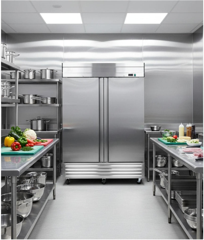 Noriota - 54" 2 Solid Doors Commercial Reach-In Refrigerator - NR49