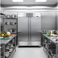 Noriota - 54" 2 Solid Doors Commercial Reach-In Refrigerator - NR49