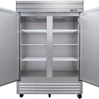 Noriota - 54" 2 Solid Doors Commercial Reach-In Refrigerator - NR49
