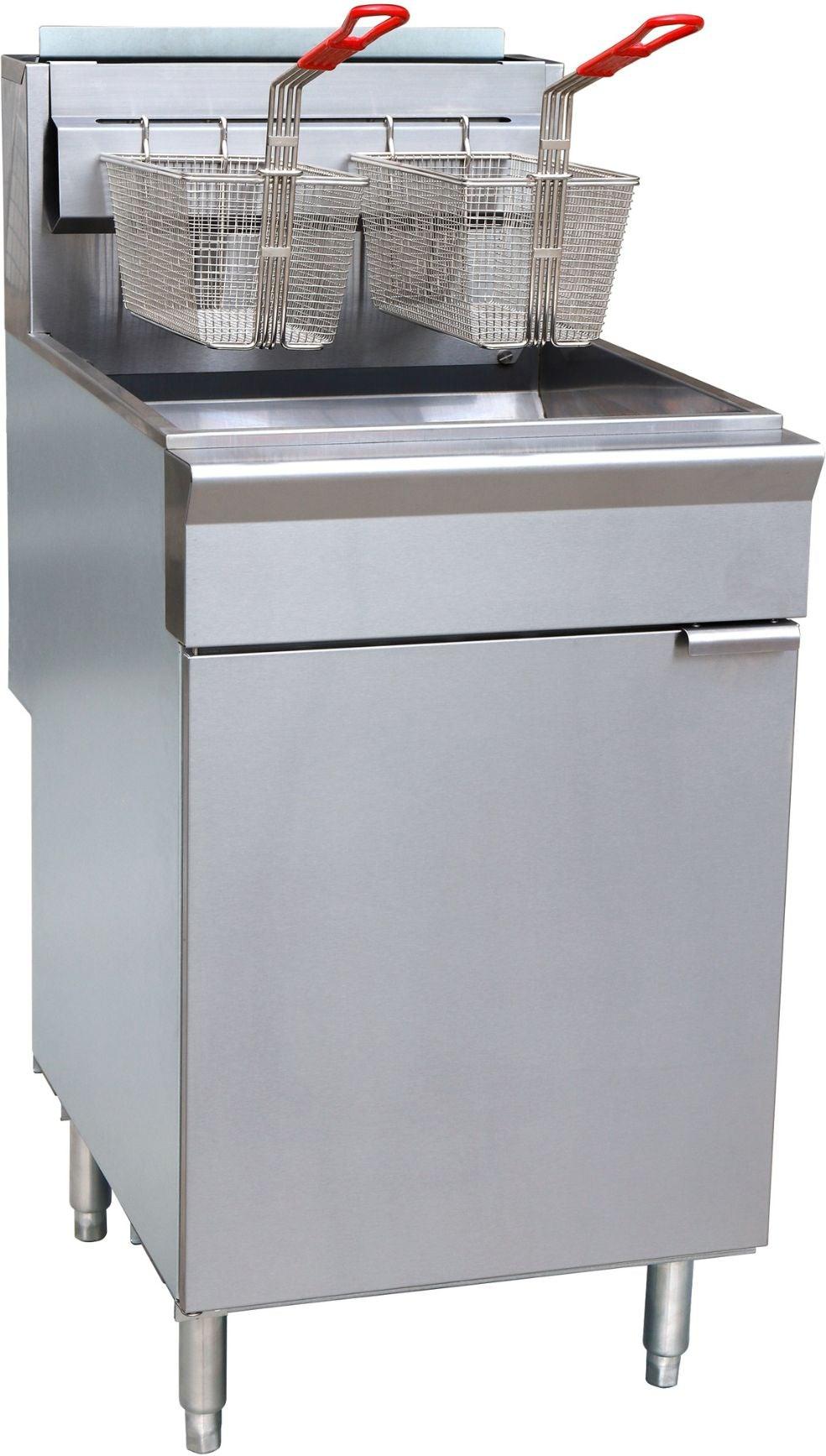 Noriota - 65-70 lbs 5-Tube Commercial Liquid Propane Floor Fryer - NFF5L - ETA MID AUGUST