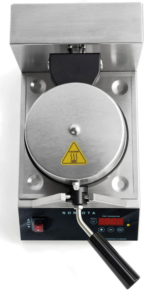 Noriota - 7" Round Commercial Belgian Waffle Maker - NMBWM1