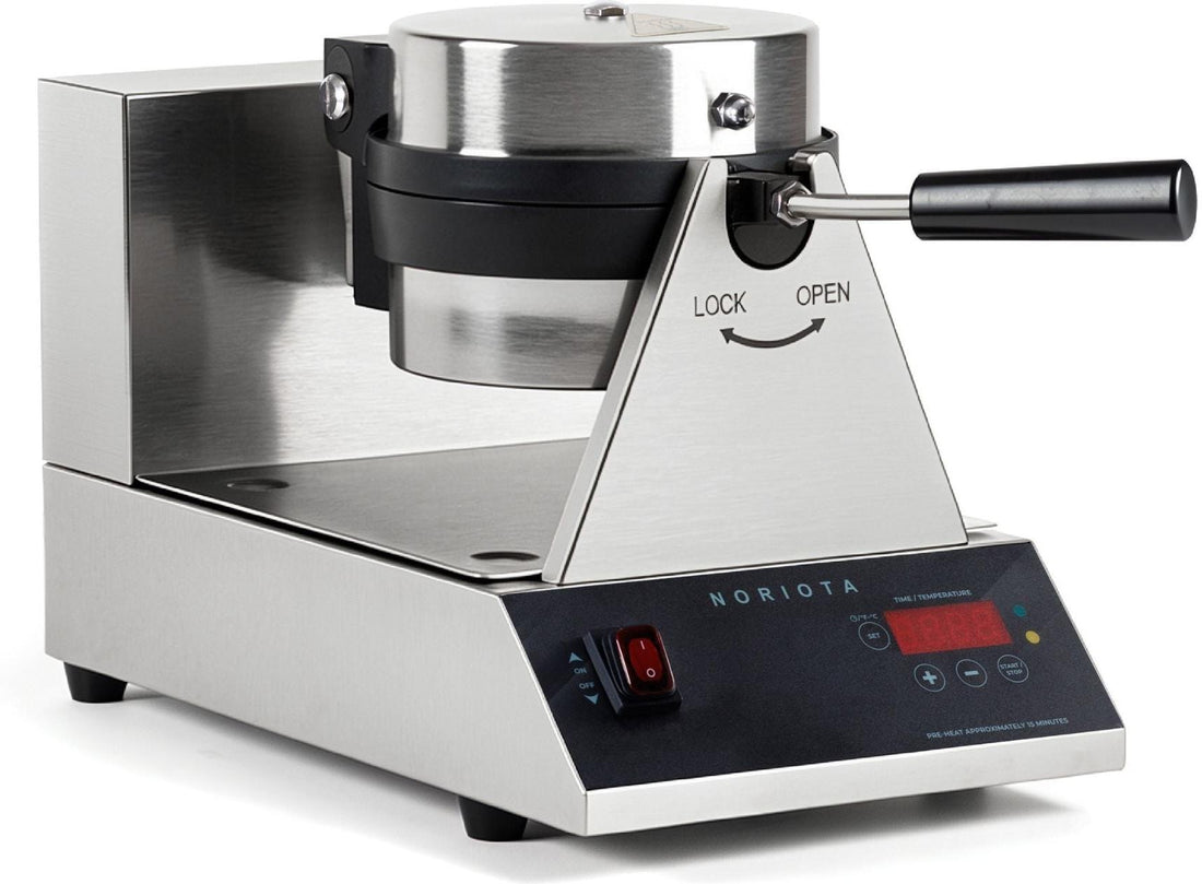 Noriota - 7" Round Commercial Belgian Waffle Maker - NMBWM1
