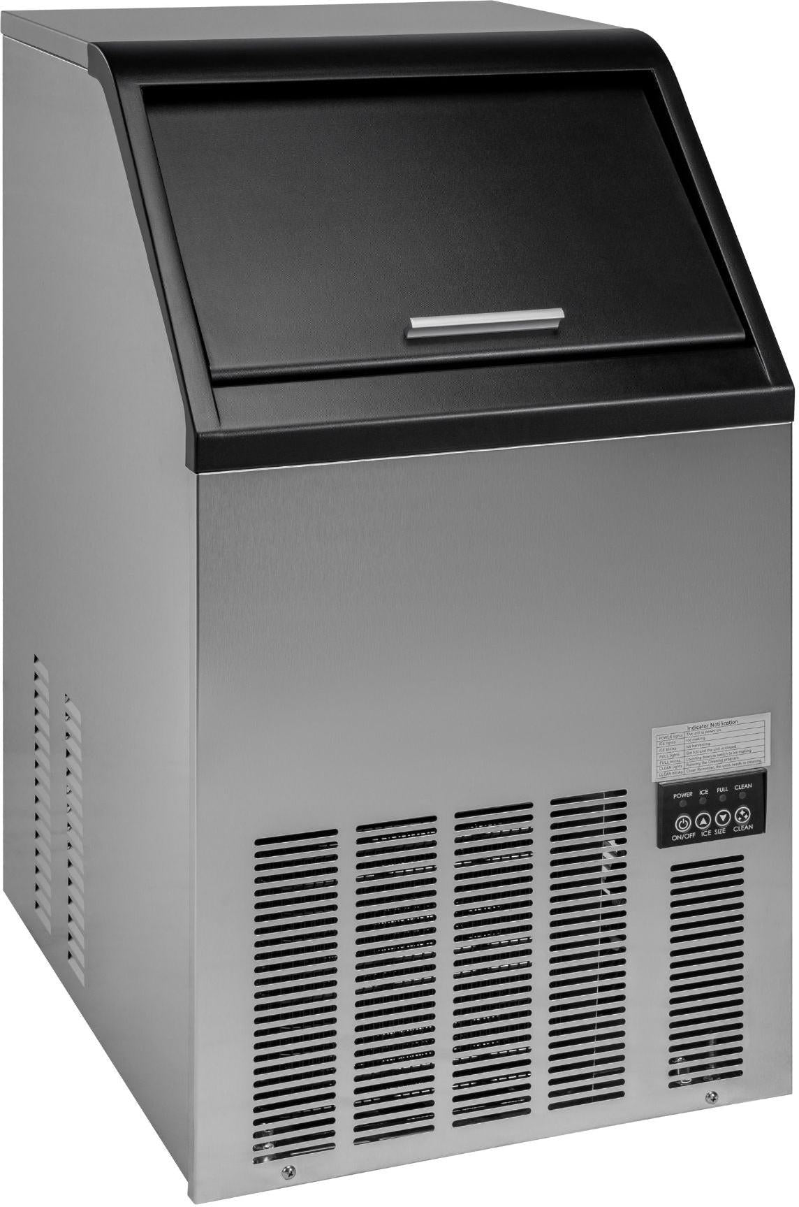 Noriota - 80 lbs Full Cube Undercounter Ice Machine - NI80F