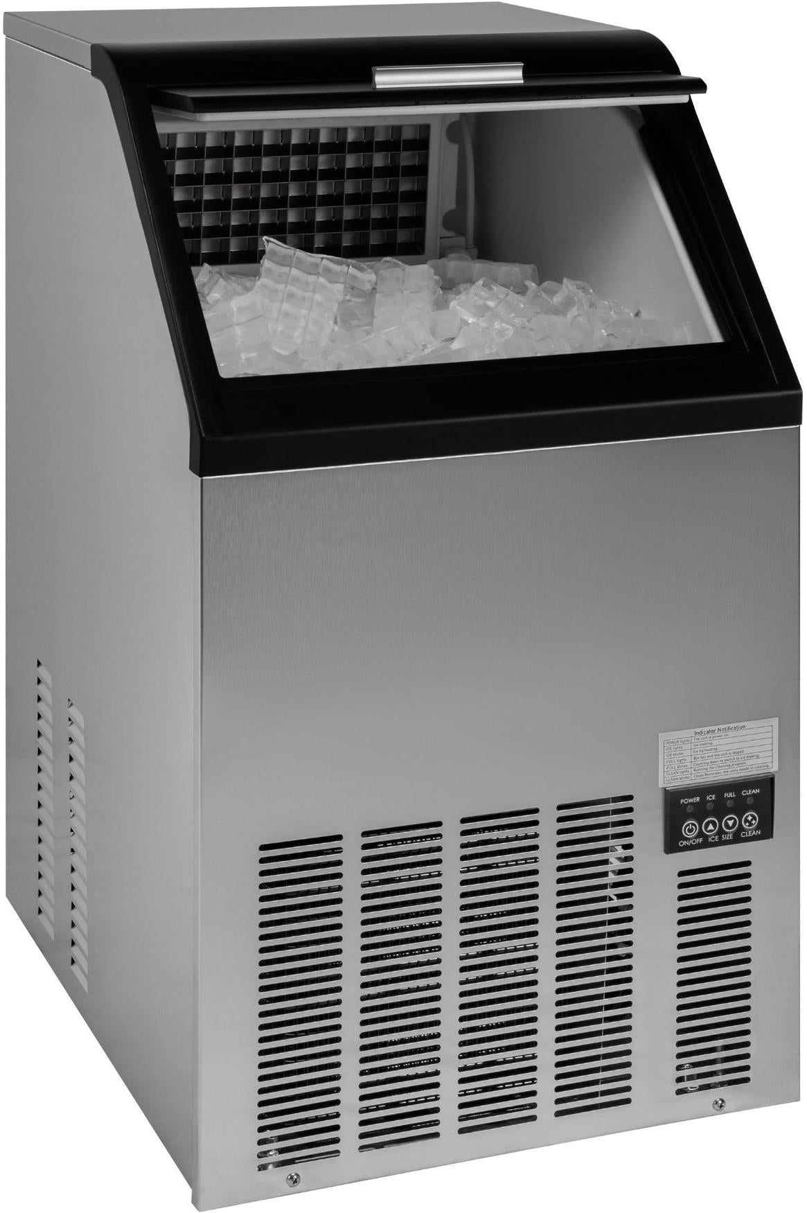 Noriota - 80 lbs Full Cube Undercounter Ice Machine - NI80F