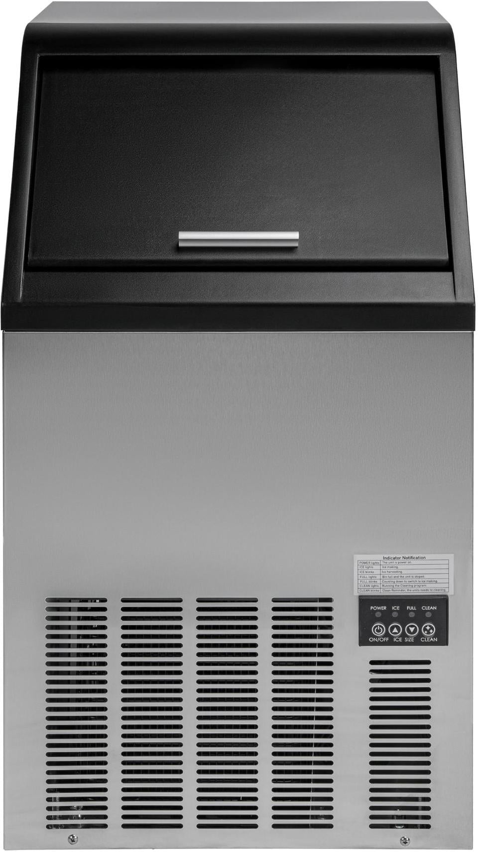 Noriota - 80 lbs Full Cube Undercounter Ice Machine - NI80F