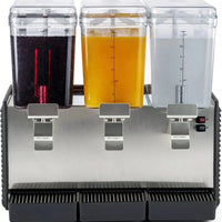 Noriota - Commercial Refrigerated Beverage Dispenser with Three 3 Gallon Bowls - NBD3