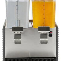 Noriota - Commercial Refrigerated Beverage Dispenser with Two 3 Gallon Bowls - NBD2