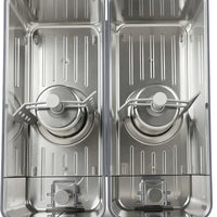 Noriota - Commercial Refrigerated Beverage Dispenser with Two 3 Gallon Bowls - NBD2