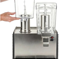 Noriota - Commercial Refrigerated Beverage Dispenser with Two 3 Gallon Bowls - NBD2