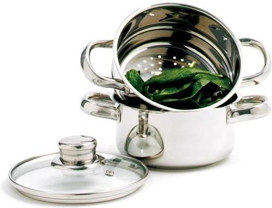 Norpro - 1 QT 3 Piece Stainless Steel Steamer Cooker - 2025
