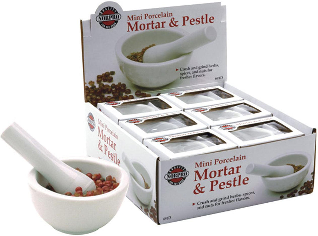Norpro - 1/4 Cup Mini Mortar/Pestle, Pack of 12 - 691D