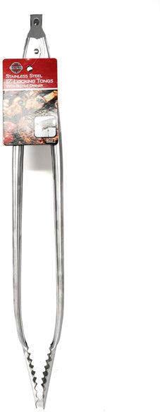 Norpro - 17" Stainless Steel Locking Tongs with Opener - 8662