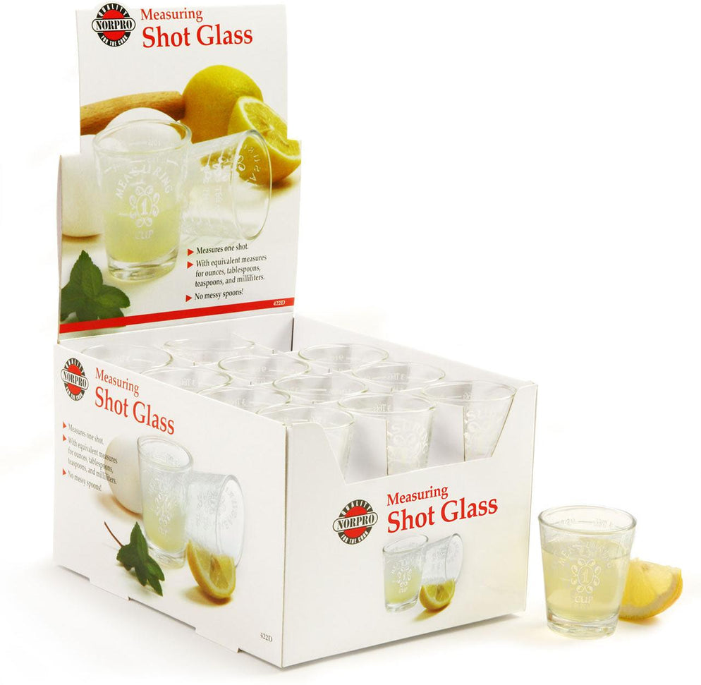 Norpro - 1.5 Oz Measuring Shot Glass, Pack of 24 - 422D