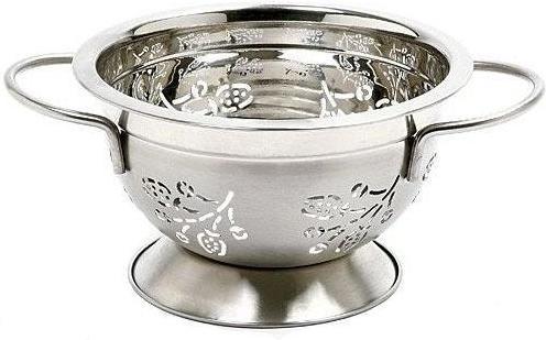 Norpro - 1.5 QT Stainless Steel Colander Berry Pattern - 231