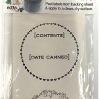 Norpro - 2 Designs 2″ Round Canning Labels, Pack of 36 - 6036