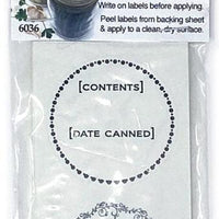 Norpro - 2 Designs 2″ Round Canning Labels, Pack of 36 - 6036