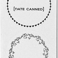 Norpro - 2 Designs 2″ Round Canning Labels, Pack of 36 - 6036