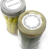 Norpro - 2 Designs 2″ Round Canning Labels, Pack of 36 - 6036