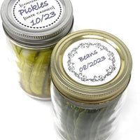 Norpro - 2 Designs 2″ Round Canning Labels, Pack of 36 - 6036