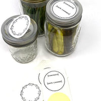 Norpro - 2 Designs 2″ Round Canning Labels, Pack of 36 - 6036
