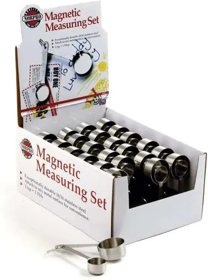 Norpro - 2 Pc Magnetic Measuring Set, Pack of 24 Sets - 3065D