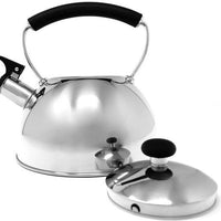 Norpro - 2.3 L Stainless Steel Mirrored Finish Whistling Tea Kettle - 5630