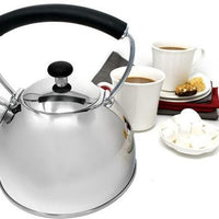 Norpro - 2.3 L Stainless Steel Mirrored Finish Whistling Tea Kettle - 5630