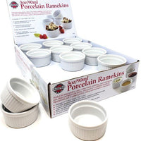 Norpro - 3 Oz Porcelain Ramekins, Pack of 24 - 258D