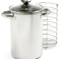 Norpro - 3 QT 3 Piece Stainless Steel Vertical Steamer/Cooker - 573
