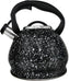 Norpro - 3.3 L Stainless Steel Black Whistling Tea Kettle - 5632