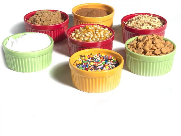 Norpro - 4 Oz Stoneware Coloured Ramekins, Pack of 24 - 261DC