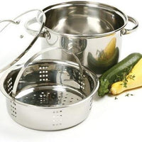 Norpro - 4 QT 3 Piece Stainless Steel Steamer Cooker - 2022