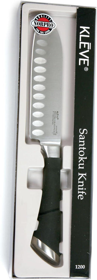 Norpro - 5" Black and Silver Santoku Knife - 1200 - DISCONTINUED