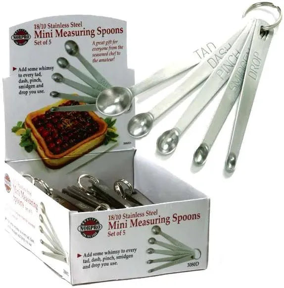 Norpro - 5 Pc Set Mini Measuring Spoon, Pack of 36 Sets - 3080D