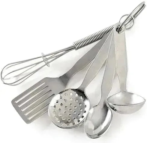 Norpro - 5 Pc Set Stainless Steel Mini Kitchen Tool Ornament, Pack Of 24 Sets - 3090D