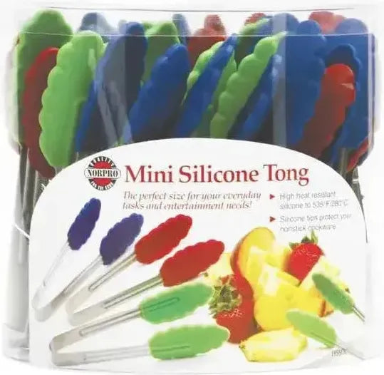 Norpro - 6" Mini Silicone Tong, Pack of 24 - 1958DC